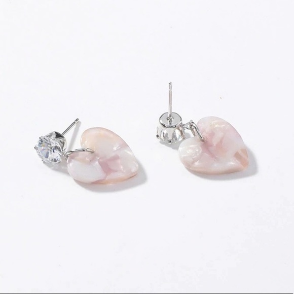 ❤️️NEW UNIQUE Cute Heart Handmade Earrings W11 - Picture 4 of 4